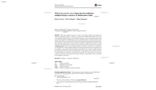 Making the popular clean: improving the traditional multipot biomass cookstove in Maharashtra, India